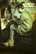 Pierre Renoir Bazille at his Easel oil painting picture wholesale